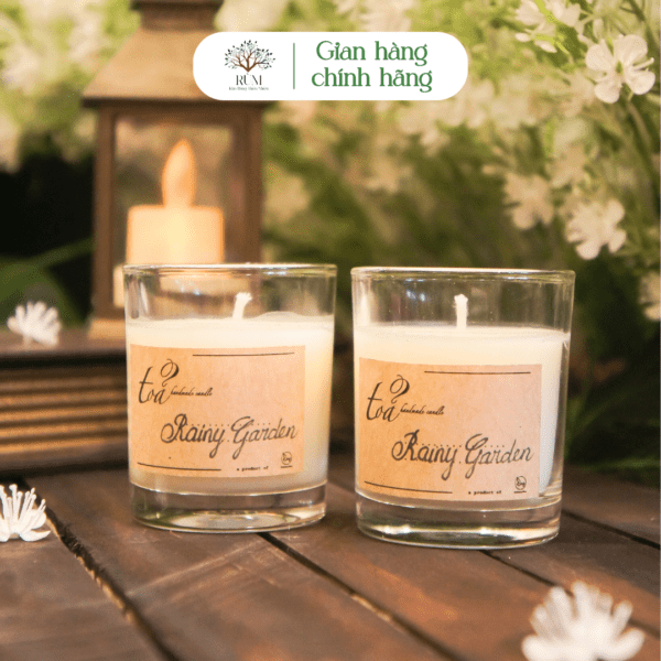 Nến thơm concept Rainy Garden 210g | Tỏa Handmade Candle