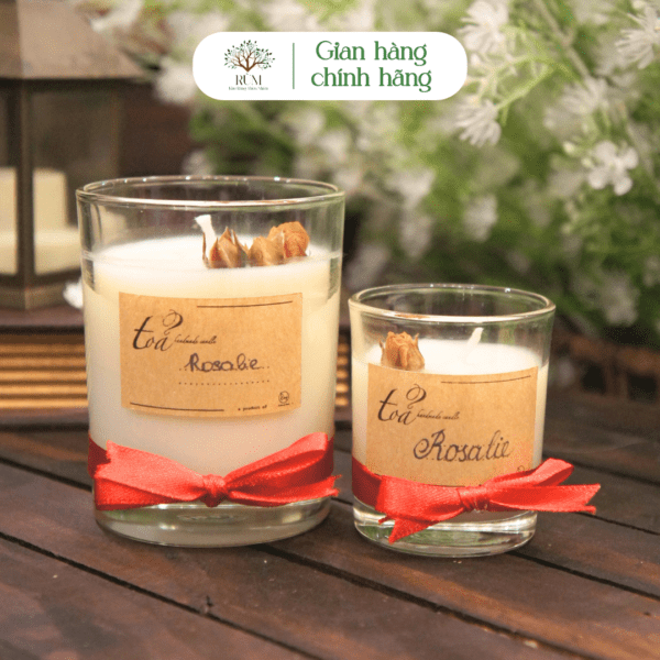 Nến Thơm Nước Hoa Rosalie 70g, Tỏa Handmade Candle