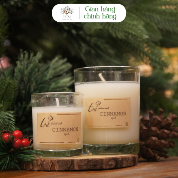 Nến Thơm Hương Quế (Cinnamon) 210g, Tỏa Handmade Candle