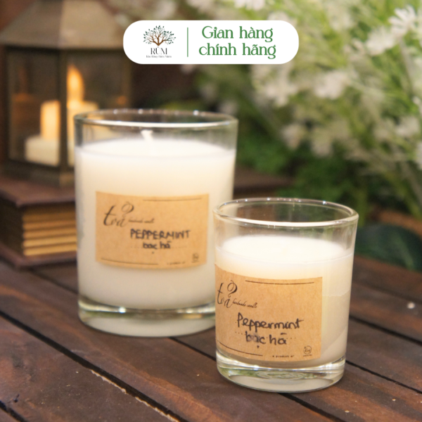 Nến đơn hương Bạc Hà 70g | Tỏa Handmade Candle