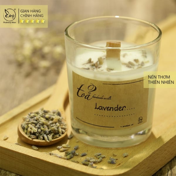 Nến Thơm Oải Hương Lavender, Tỏa Handmade Candle, Nến Thơm Thư Giãn