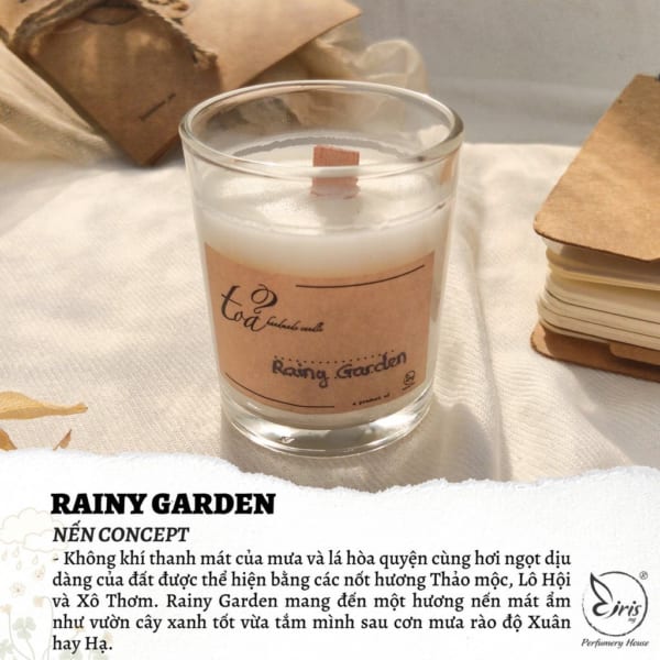 Nến concept Rainy Garden | Tỏa Handmade Candle - Image 3