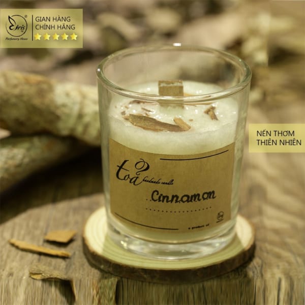 Nến Thơm Hương Quế (Cinnamon), Tỏa Handmade Candle, Nến Thơm Thư Giãn