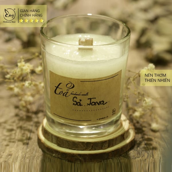 Nến Thơm Đơn Hương Sả Java, Tỏa Handmade Candle, Nến Thơm Thư Giãn