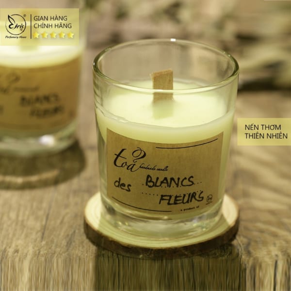 Nến Thơm Concept Des Blancs Fleurs, Tỏa Hanmade Candle, Nến Thơm Thư Giãn